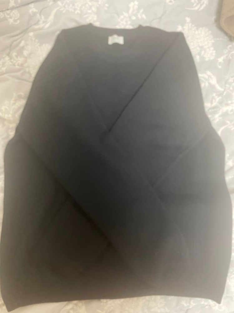 쿠어 탑필 울 라운드 니트(모카,블랙) M 팔아요 이미지