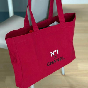 샤넬 레드 까멜리아 도트백