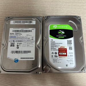 삼성 HDD 500GB, 씨게이트 바라쿠다 1TB HD