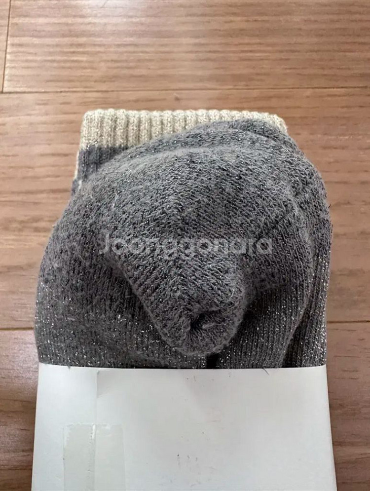 랑방블랑 실버글리터 골프양말--3