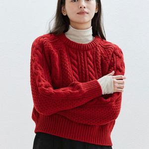 언에디트 B Sophia Wool Cable Knit