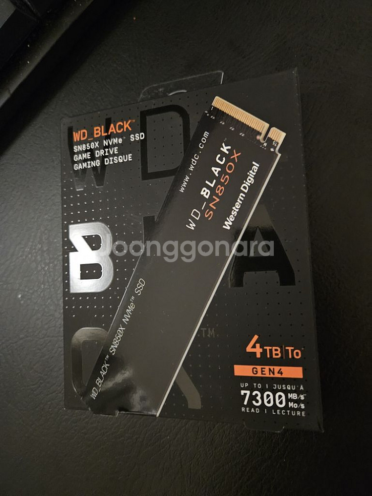sn850x 4tb ssd 미개봉 새제품 nvme--0