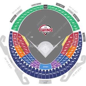 3/23 lg 롯데 1루 오렌지 2연석