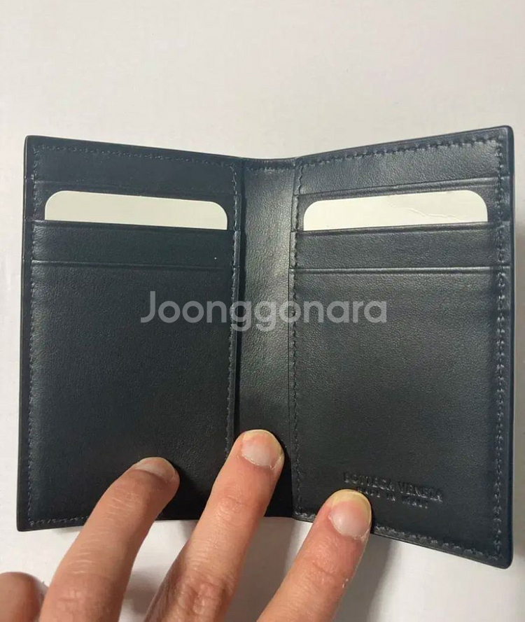 보테가베네타 카세트 카드홀더 블랙--3