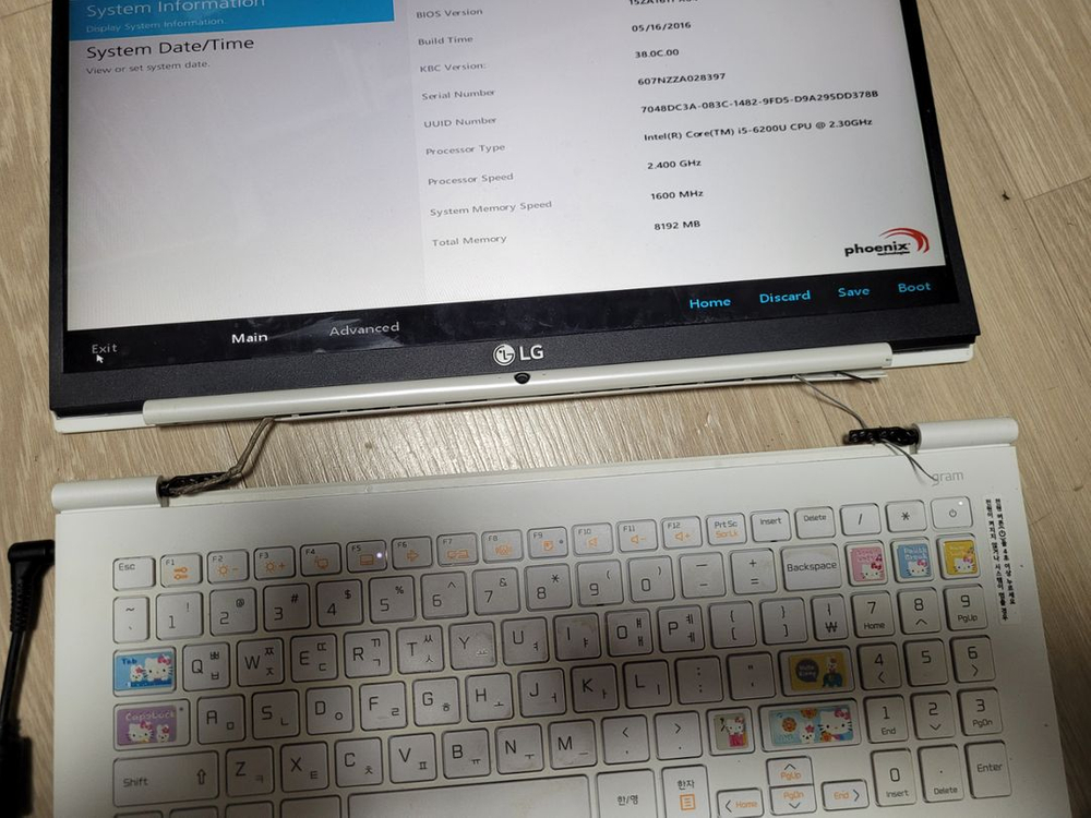 lg gram 15z960 노트북 (부품용)--1