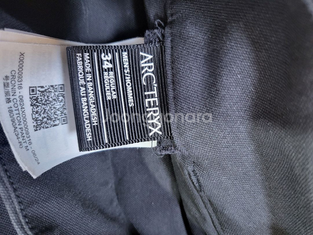 아크테릭스 크로닌 코튼 팬츠 블랙 34 R--1