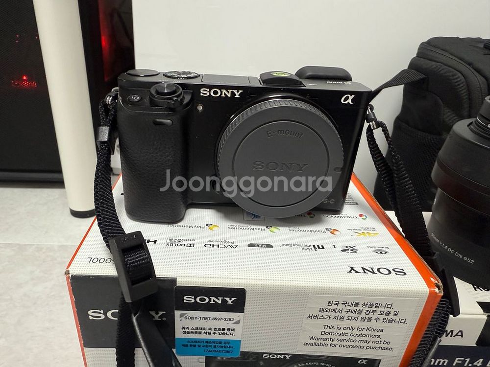 소니 a6000 바디킷, 시그마 30mm, 19mm 등--1