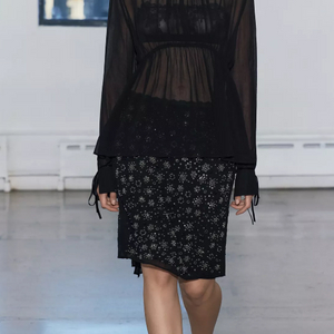 자라 비즈 자수 스커트(새상품)