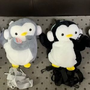 *새상품)펭귄 백팩가방 애착인형 동물가방