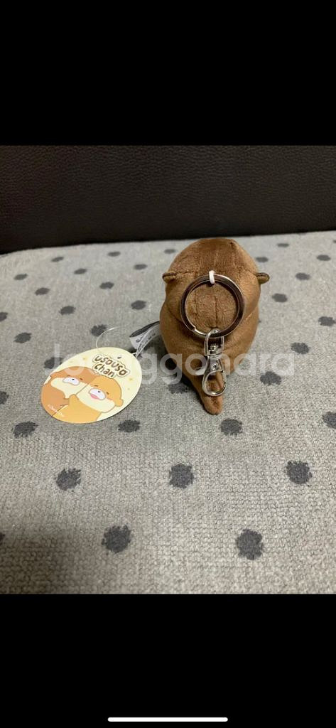 *새상품)정품 우소우소짱 다크브라운8cm 인형키링--2