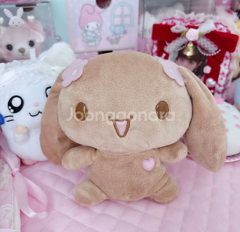 고전 시나모롤 모카 인형 하트--0