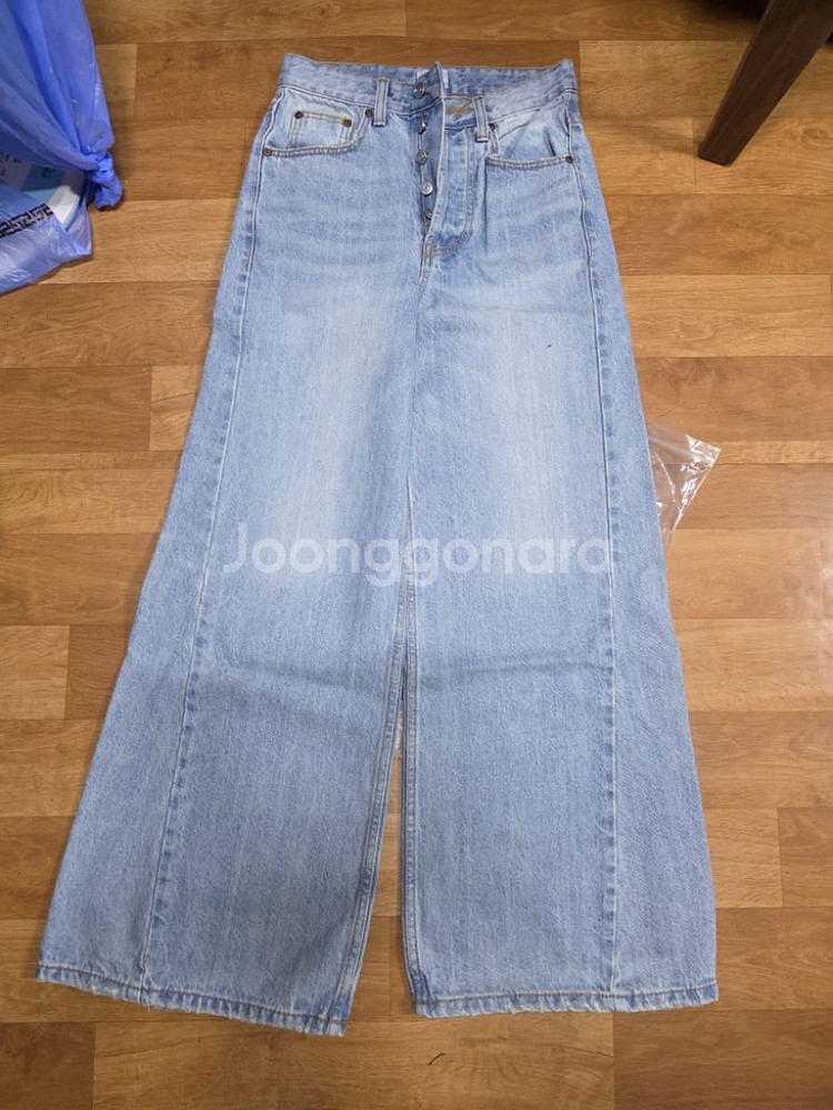 매니모어몽 뷔스티에 벨트데님팬츠--5