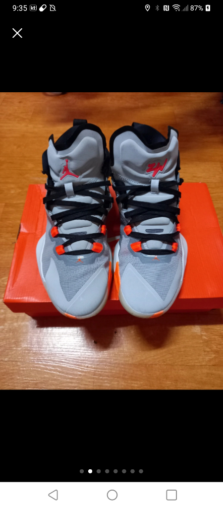 조던 자이언1PF 라이트 스모크 크레이 토탈 오렌지 이미지