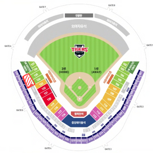 3/27 기아타이거즈 1루 가족석 6인
