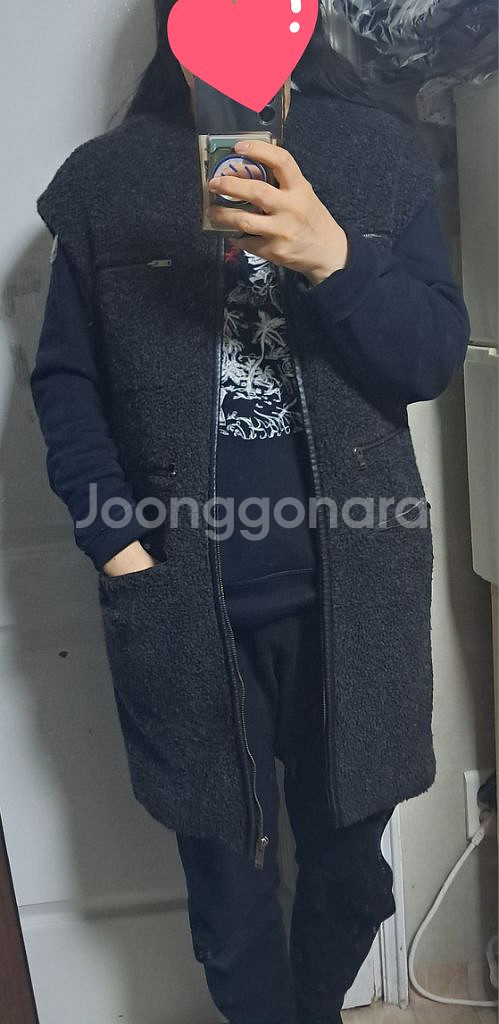 마쥬 maje 모 베스트 조끼 후리스 베스트 55~66--9