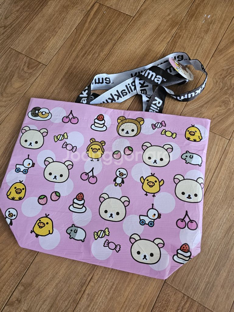 리락쿠마 다회용백 가방 1개 새것 교환환불불가 단품--1