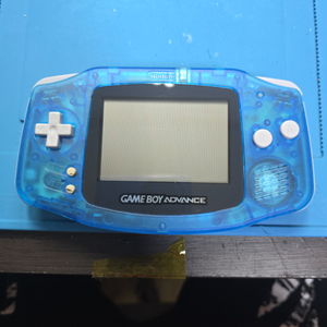 S급 닌텐도 gba 게임보이어드밴스 블루투명 새케이스