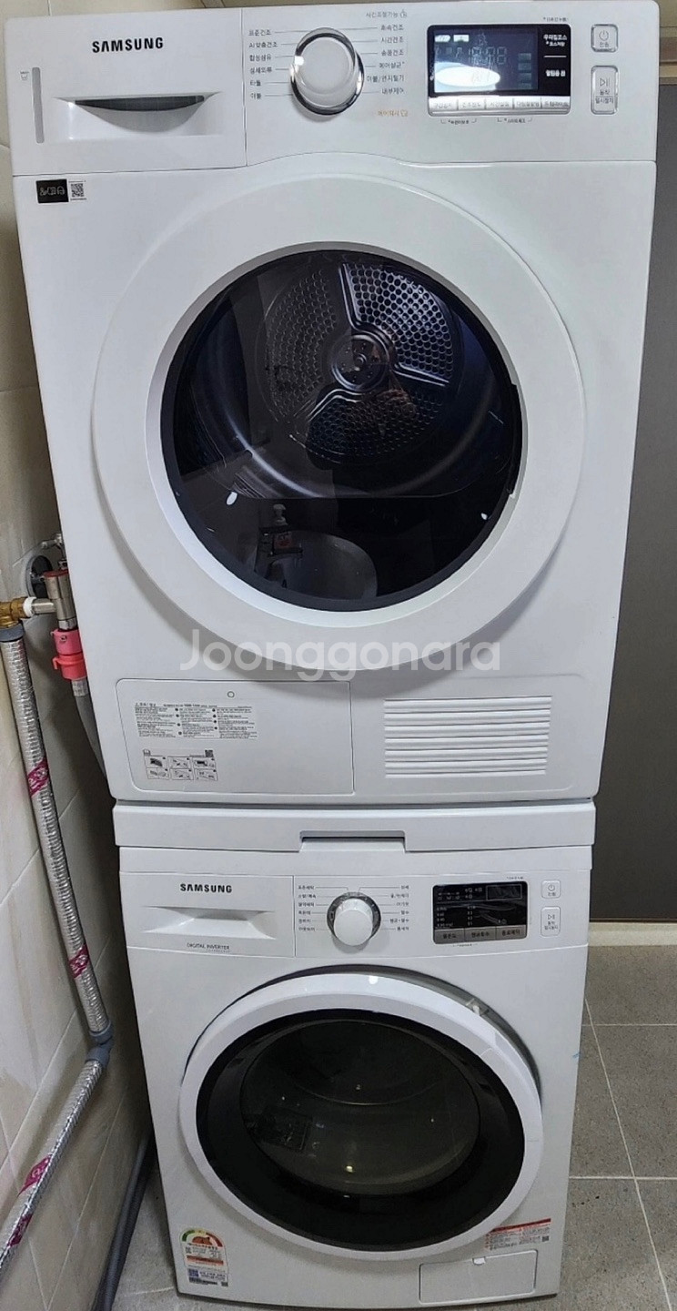 삼성 드럼세탁기 인버터 건조기 세트--0