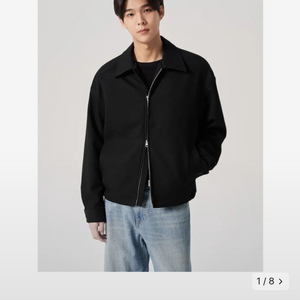 에잇세컨즈 블루종 자켓 블랙 2XL