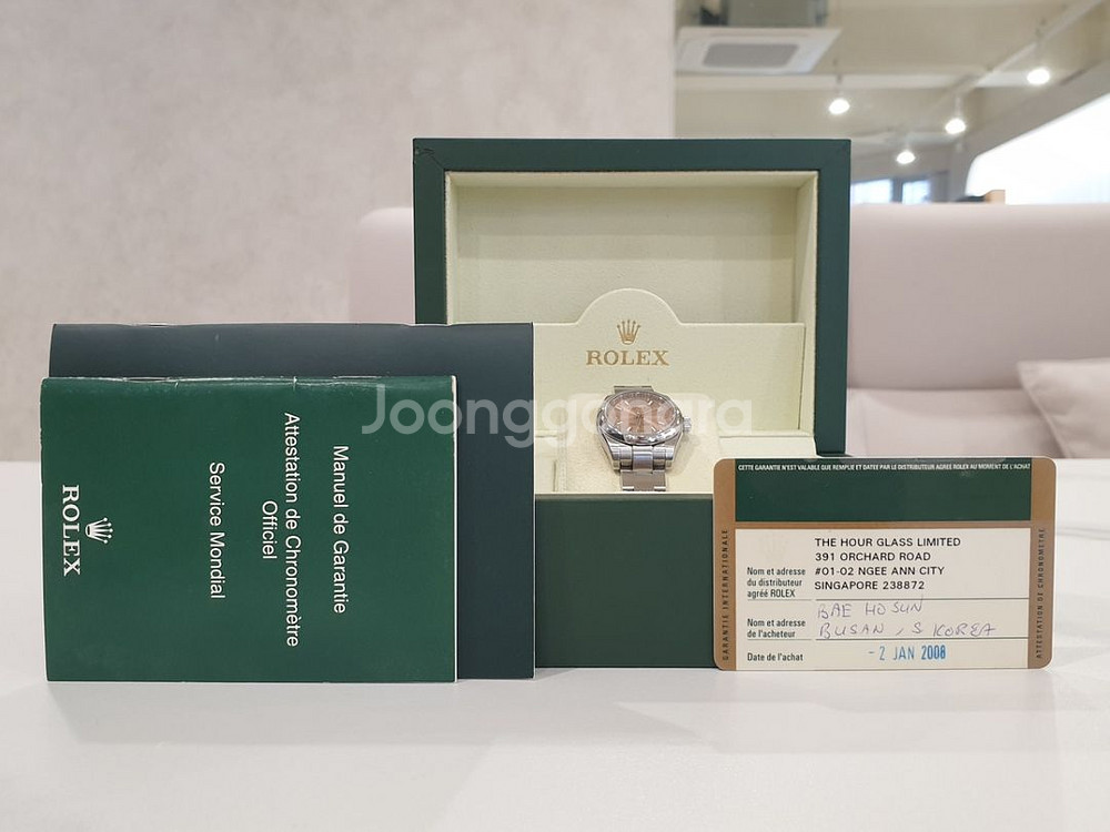 [한정판] 롤렉스 오이스터 퍼페츄얼 핑크다이얼--1