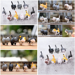 (새상품) 고양이 피규어 18 마리