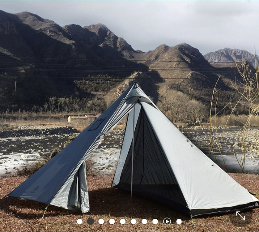 아릭스 티피텐트(다크그레이) 스커트타입 쉘터R5 이미지