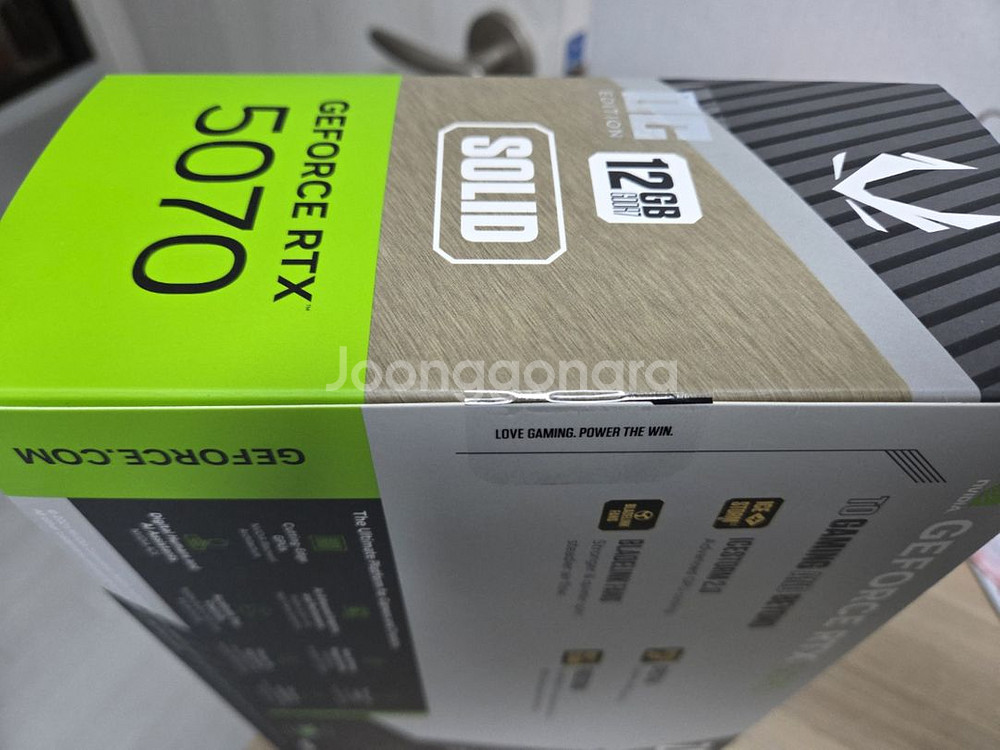 ZOTAC RTX5070 D7 12G 미개봉 팝니다--2
