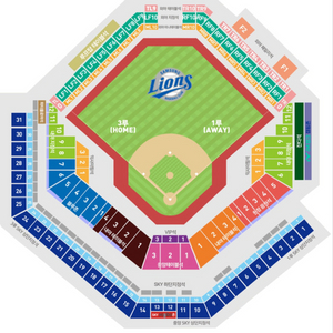 삼성라이온즈 개막전 sky 지정석 2연석