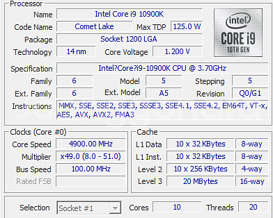 급처 [반본체] i9-10900K--0