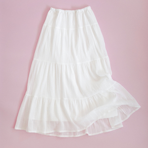 모데스트무드 Hippie Girls Skirt (whi