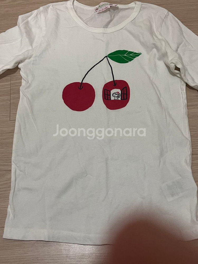 봉쁘앙 체리 긴팔 티셔츠 10y--0