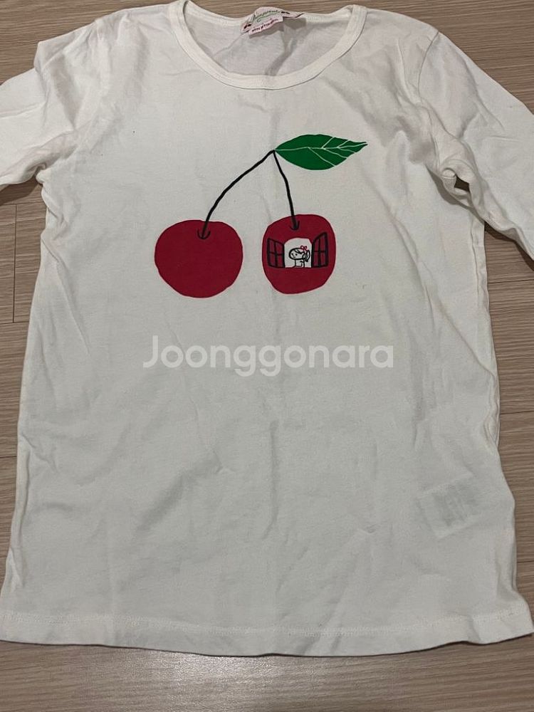 봉쁘앙 체리 긴팔 티셔츠 10y--1