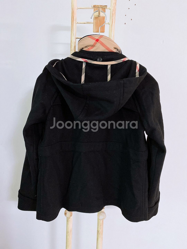 (12A 152cm)버버리키즈울캐시미어떡볶이후드코트--2