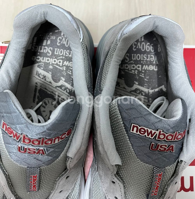 뉴발란스 990v3 그레이 레드탭 새상품280--1