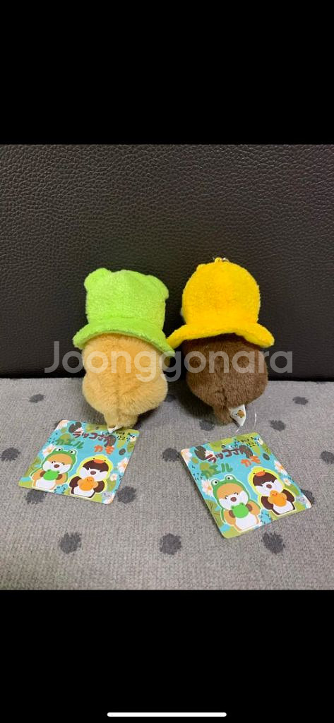 *새상품)개구리랏코상 오리랏코상 인형키링8cm--2