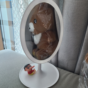 짱구 LED 메이크업 화장대 거울 화이트 탁상 거울