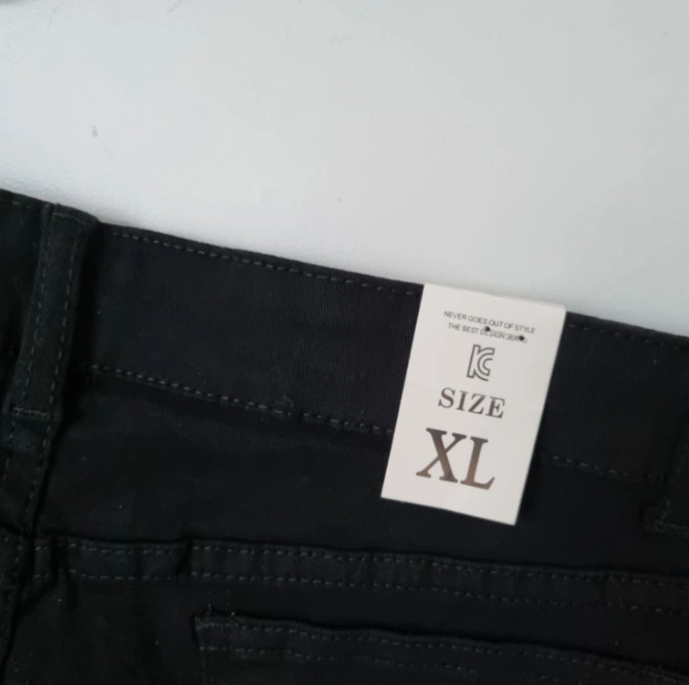 여성스판 블랙진 XL--2