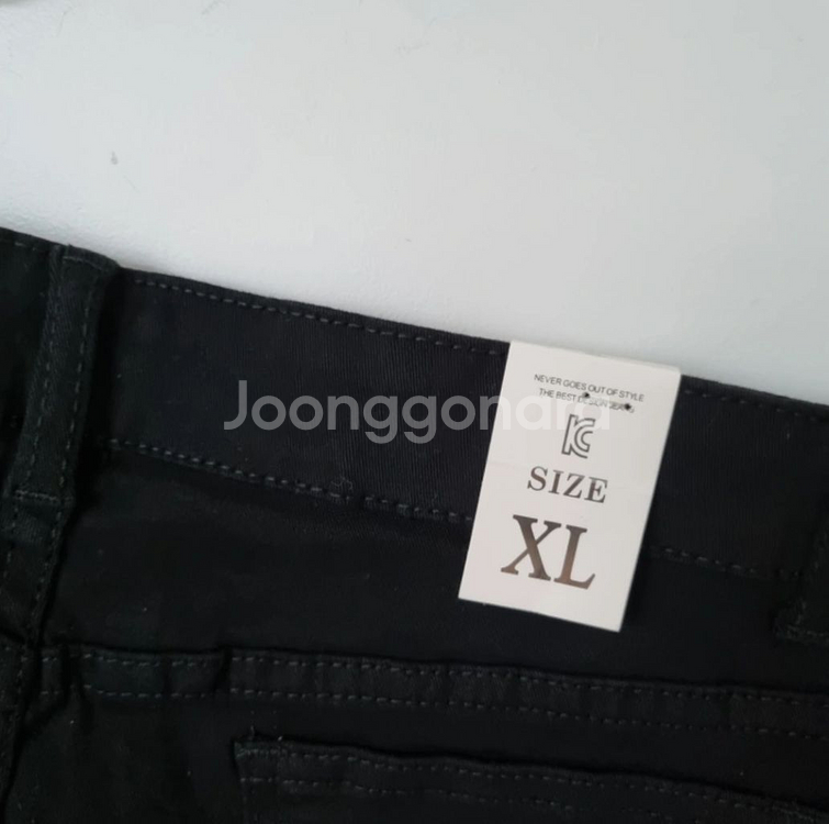 여성스판 블랙진 XL--2