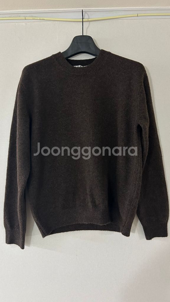 수아레 데일리 아운드 니트 다크 브라운--3