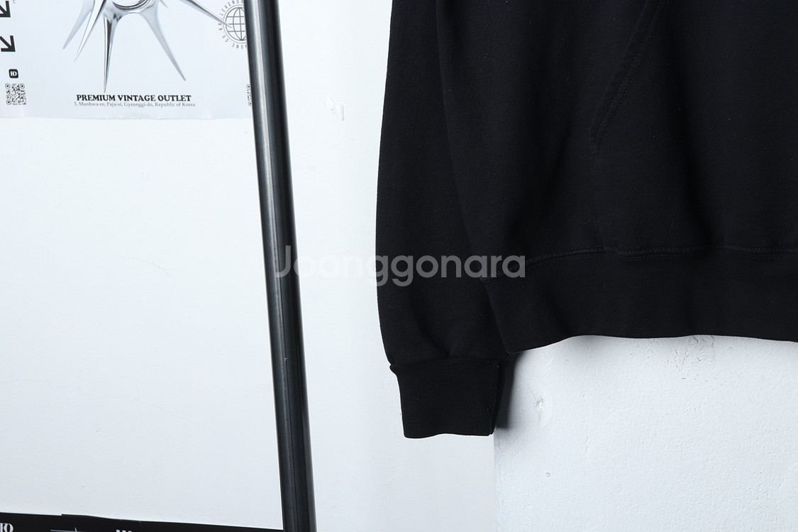 (L-XL) 챔피온 후드티셔츠 블랙 올드스쿨 빅로고--3