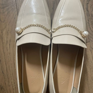 수제화 골드체인장식 로퍼