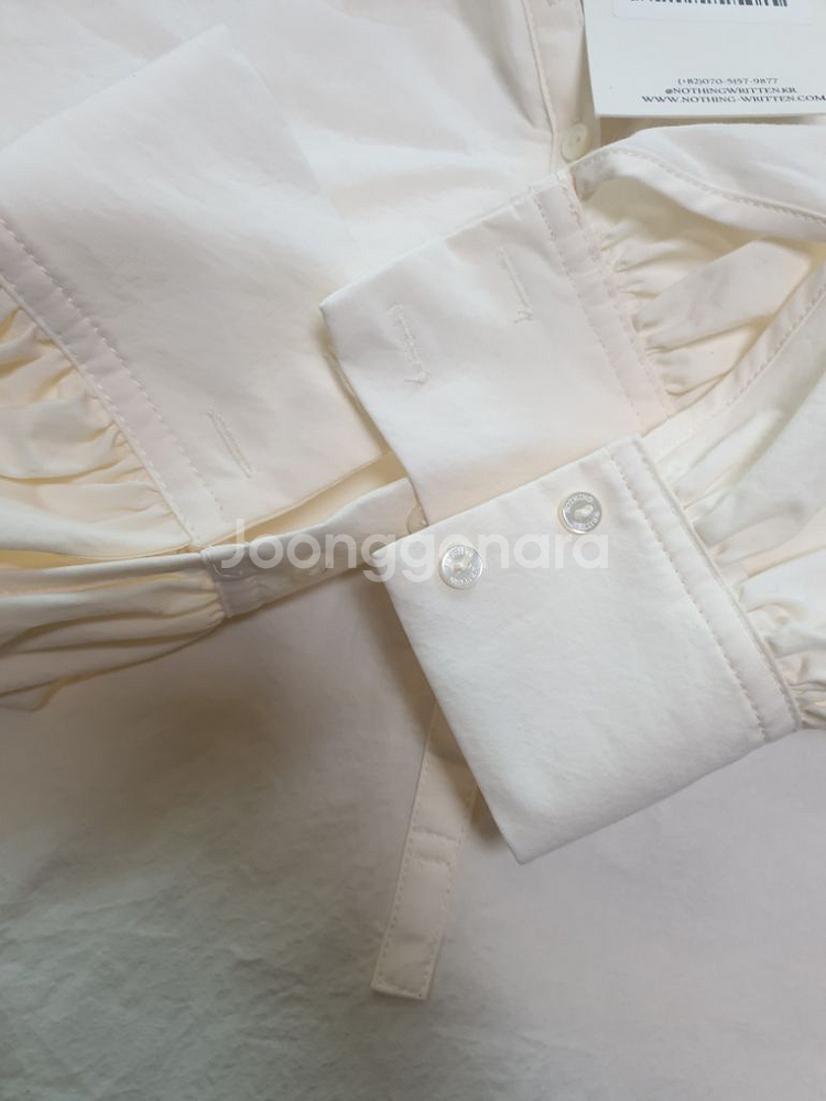새제품 낫띵리튼 Kate shirring shirt--4