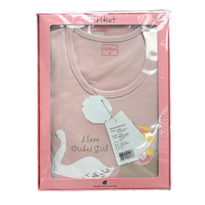 크리켓 여아 내의 실내복 상하 세트 #552 핑크