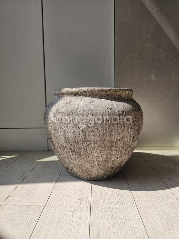 대형 수제 빈티지 토분 도자기 단지[상태A사용]--2