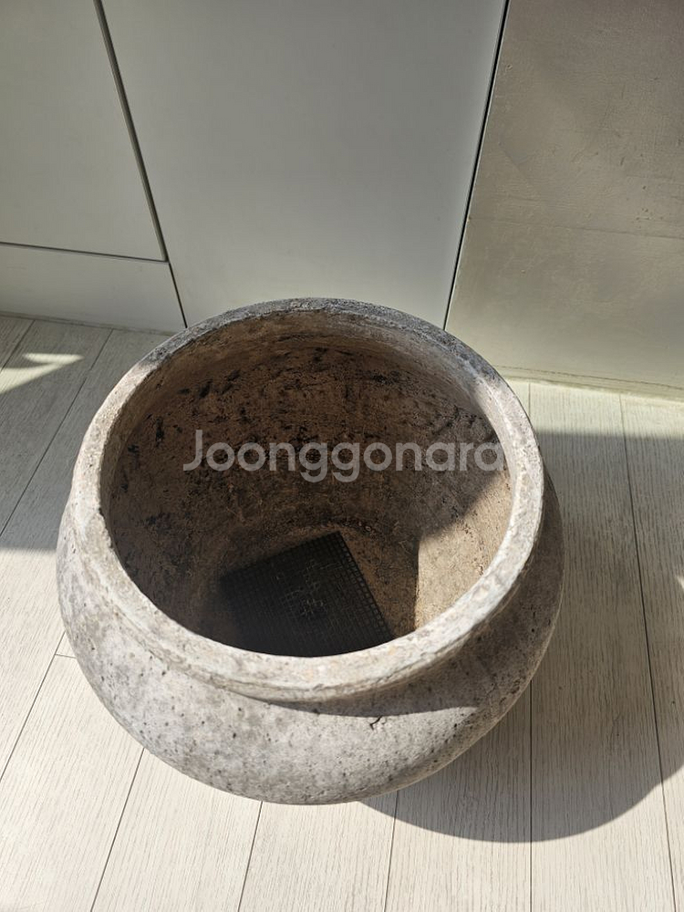 대형 수제 빈티지 토분 도자기 단지[상태A사용]--1