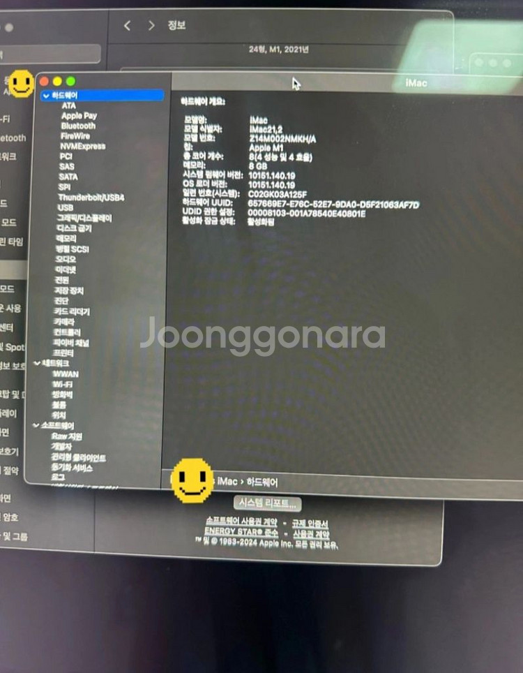 애플 아이맥 2021 M1 24형 블루--6