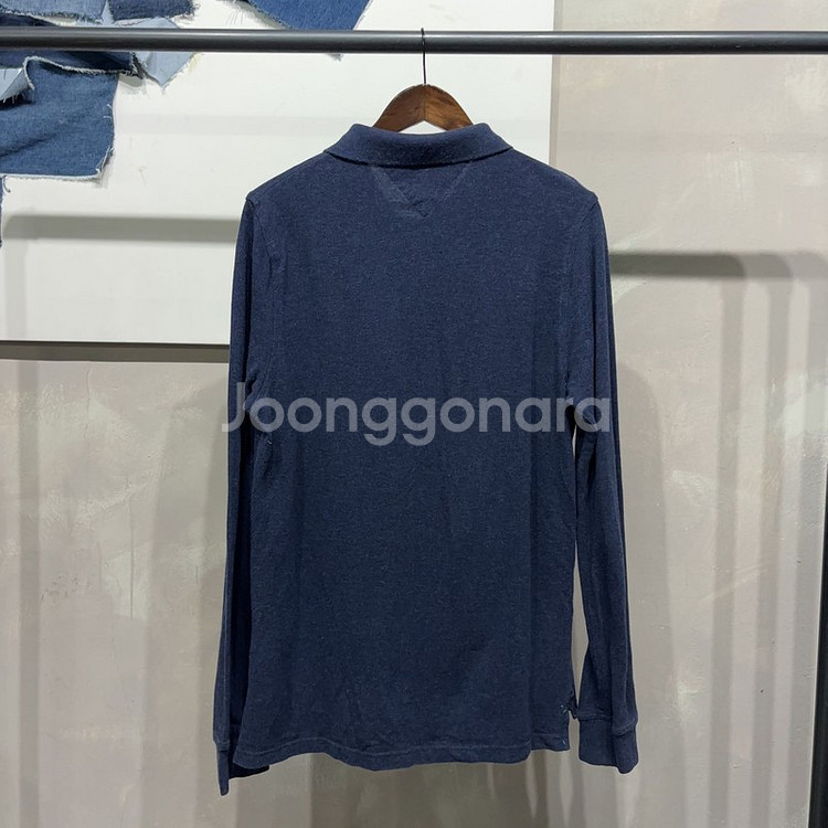 (100) 타미힐피거 캐주얼 슬림핏 PK 긴팔카라티--3