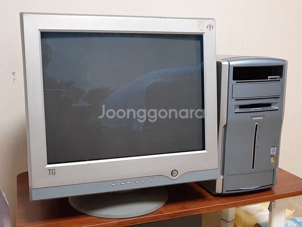 TG삼보 TG9980GF 19인치 CRT모니터와 본체--0