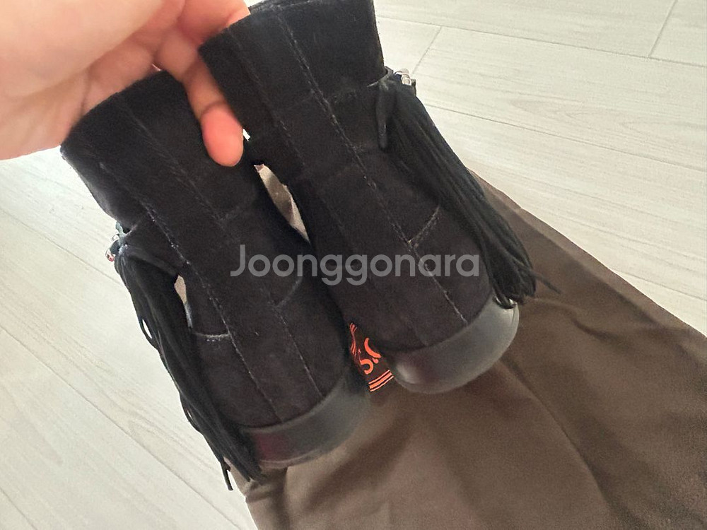 토즈 정품 스웨이드부츠 (블랙)--3