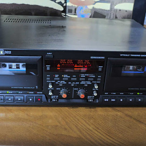 TASCAM 322 오토리버스 더블카세트데크